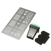 3 In 1 Set Nail Art Stamp Scraper Kit Scraping Printing Template