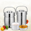 3 Layers Stainless Steel Lunch Box Portable 6 Hours Vacuum Insulation Dinnerware Sets