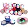 3 LED Rainbow Lights Hand Spinner Tri Fidget EDC Toy Focus ADHD Autism Rose Stress Reliever