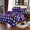3 Or 4pcs Polyester Fiber Dot Printing Bedding Sets Pillowcase Quilt Duvet Cover Single Twin Queen