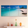 3 Pcs Canvas Painting Wall Art Framed Prints Modern Abstract Beach Living Room Home Decor