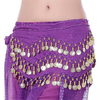 3 Row Belly Dance Hip Skirt Scarf Belt Waistband Dance Performance DIY Crafts