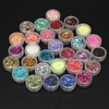 30 Colors Hexagon Acrylic Glitter Powder Nail Art Decoration