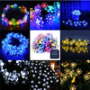 30 LED Blossom Flower Solar Powered Garden Fairy String Lights Outdoor Lamp Home Decor