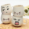 300ml Creative Cute Expression Ceramic Cups Cute Face Mug Tea Coffee Milk Cup