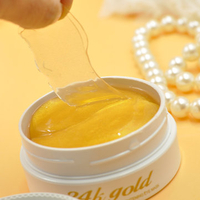 30Pcs 24k Golden Black Pearl Collagen Crystal Eye Masks Dark Circle Anti-Wrinkle Moisturizing