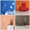 30Pcs Butterfly Silver Acrylic Mirror Wall Sticker 3D DIY Art Home Decoration