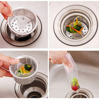 30pcs Drain Residue Filter Anti-clogging Water Bag Water Tank Network Rubbish Storage Bag