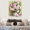 30x40cm Beauty Peony Flowers DIY Paint By Number Kit Digital Oil Painting Canvas
