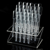 32 Pcs Clear Nail Art Tips Plastic Acrylic UV Gel Stand Practice Display Rack