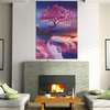 32x42CM Cherry Sakura Embroidery 5D Diamond Painting Craft DIY Home Decor