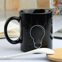 330ml Creative Ceramic Color Changing Tea Cup Coffee Mug Cup Glass Dinkware