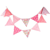 3.3M Handmade Colorful Cotton Fabric Bunting Pennant Flag Banner Garland Wedding Decoration