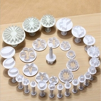 33Pcs Flower Fondant Cake Baking Decorating Tools Set Fondant Plunger Mold Cake Decorating Tools