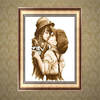 35 x 45cm Lovers 5D Diamond Embroidery DIY Craft Painting Cross Stitch Mosaic Home Decor