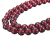 3.5mm DIY Natural Crystal Wine Red Garnet Crystal Beads