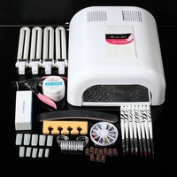 36W 220V Professional UV Nail Art Gel Polish Curing Light Dryer + 4 Tube Lamp