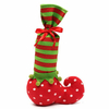 37x12cm Christmas Wave Stripe Bottle Bag Gift Bag Christmas Chair Table Cover Decorations