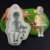 3D Baby Boy Rabbit Baby Girl Bear Silicone Cake Fondant Mold Chocolate Cake Mold Baking Tool Mold