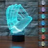 3D Baseball Gloves Night Light 7 Color Change LED Desk Table Lamp Toy Gift Bedroom Living Room Home