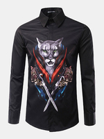 3D Cheetah Printing Designer Shirts