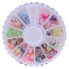 3D Color Rubber Rose Flower Nail Art Decoration Wheel