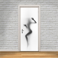 3D Door Wall Fridge Beauty Sticker Decals Self Adhesive Mural Scenery Living Room Home Decor