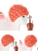3D Flower Handmade Pearl Swimming Cap For Women