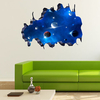3D Galaxy Outer Space Wall Sticker Removable Bedroom Living Room Background Wall Decals Home Decor