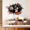 3D Gorilla Livingroom Bedroom Animals Floor Home Background Wall Decor Creative Stickers