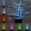 3D Guitar Night Light 7 Color Change LED Desk Table Lamp Toy Gift Bedroom Living Room Home Decor