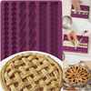 3D Knit Rope Silicone Pearl Fondant Mold Cake Border Sugar Icing Gumpaste Decor