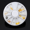 3D Metal Seahorse Starfish Ship Anchor Rudder Turtle Shell Nail Art Decoration Wheel