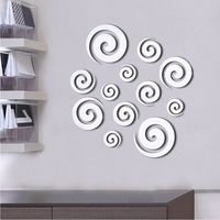 3D Removable Decal Cloud DIY Mirror Wall Sticker Living Room Home Decor