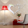 3D Removable Decal Loving Heart DIY Mirror Wall Sticker Home Decor