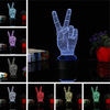 3D Scissors Hand Night Light 7 Color Change LED Desk Table Lamp Toy Gift Living Room Home Decor
