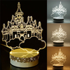 3D Sky City Night Light Warm Color Change LED Desk Table Lamp Toy Gift Bedroom Living Room Home Deco