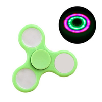 3pc Lot 3 LED Light EDC Hand Spinner Tri Fidget Finger Gyro Desk Focus Toys Kids Stress Reliever