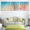 3PCS 30X30CM New Tree Gamble Creative Decorative Canvas Painting Unframed Wall Art Home Decor
