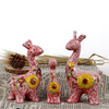 3Pcs Creative Ceramic Deer Ornament Living Room Handicrafts Home Office Decor