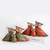 3Pcs Creative Ceramic Owl Ornament Living Room Home Office Decor Handicrafts