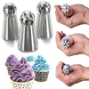 3PCS DIY New Russian Style Tulip Icing Piping Nozzles Cake Decorating Tool Set