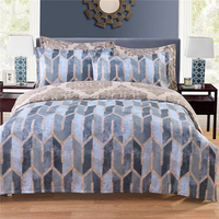 3pcs Elegant Bedding Suit Polyester No Fading Bedding Pillowcases Bedding Sets