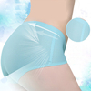 3Pcs Ice Silk Antibacterial Seamless Support Raw Cut Mid Rise Hip-lifting Breathable Panties
