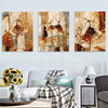 3Pcs Modern Abstract Art Canvas Painting Women Dancing Wall Art Home Decor