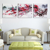 3Pcs Plum Blossom Canvas Painting Frameless Wall Art Picture Print Living Room Home Decor