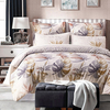 3pcs Polyester Leaves Bedding Suit Quilt Cover Set Twin Queen King Size