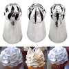 3Pcs Russian Flower Cake Sugarcraft Decorating Icing Piping Nozzles Pastry Tips