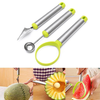 3Pcs/ Set Watermelon Melon Fruit Baller Carving Knife Scoop DIY Tools Ball Hot