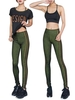 3PCS Sexy Bra T-shirt Legging Stretch Sports Suits